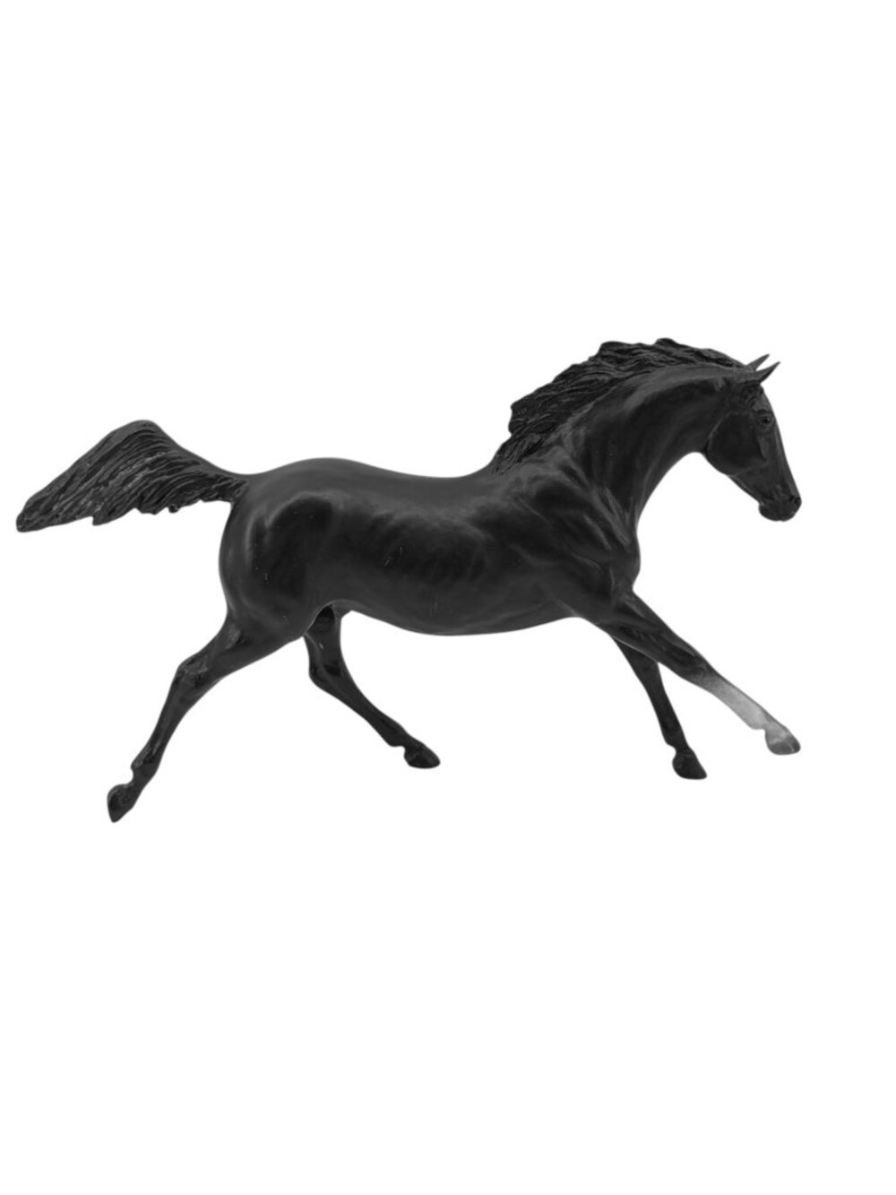 Breyer Horse Black Beauty Stallion Pony Matte Right Fore Leg White Sock Vintage